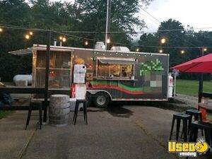 Well Equipped - 2015  Food Concession Trailer w/ Porch + Wood Fired Pizza Oven for Sale in North Carolina!