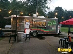 Well Equipped - 2015  Food Concession Trailer w/ Porch + Wood Fired Pizza Oven for Sale in North Carolina!