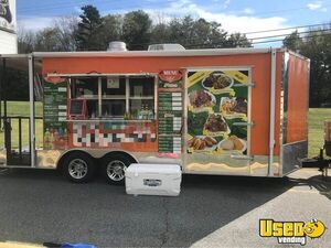 2014 Freedom 8.4' x 19' Inspected Kitchen Food Vending Trailer with Porch for Sale in North Carolina!