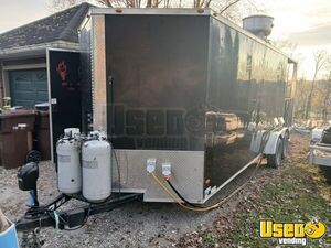 2019 8.5' x 28' Freedom Kitchen Food Concession Trailer with Fire Suppression + Porch for Sale in Ohio!