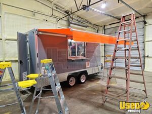 2025 7' x 14' Kitchen Concession Food Trailer with Pro Fire System for Sale in Ohio!