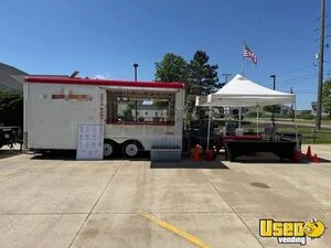 2012 8.5' x 18' Kitchen Food Concession Trailer with BBQ Smoker for Sale in Ohio!