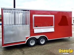 Like-New - 2022 8.5' x 15' Wow Cargo Food Concession Trailer with 5' Back Deck for Sale in Ohio!