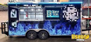 2023 18' Freedom Kitchen Food Concession Trailer with Bathroom & Pro-Fire Suppression for Sale in Oklahoma!