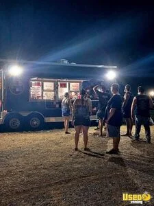 Used - 8' x 18' Kitchen Food Concession Trailer with Pro-Fire System and 4' Porch for Sale in Oklahoma!