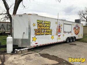 Massive - 2017 34' WOW Mobile Kitchen Food Concession Trailer with Bathroom for Sale in Oklahoma!