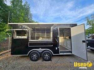 Like New - 2024 8' x 16' Kitchen Food Trailer with Fire Suppression System for Sale in South Carolina!