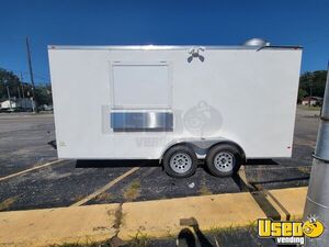 NEW - 2023 7' x 16' Kitchen Food Trailer with Fire Suppression System for Sale in South Carolina!