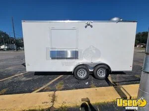 NEW - 2023 7' x 16' Kitchen Food Trailer with Fire Suppression System for Sale in South Carolina!