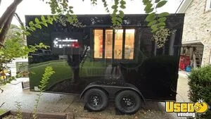 2025 7' x 14' Food Kitchen Concession Trailer Mobile Vending Unit w/ Pro Fire System for Sale in South Carolina!