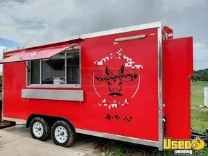 2022 8' x 16' Kitchen Food Concession Trailer with Fire Suppression System for Sale in Tennessee!