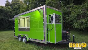 NEW 2024 - 8' x 16' Kitchen Food Concession Trailer with Pro-Fire System for Sale in Tennessee!