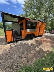 2022 24' Kitchen Food Concession Trailer with Fire Suppression System & Porch for Sale in Tennessee!