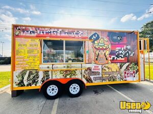 2024 18' Kitchen Food Concession Trailer with Pro-Fire System for Sale in Texas!