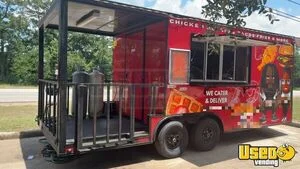 2023 20' Eagle Cargo Kitchen Food Trailer with Porch | Food Concession Trailer for Sale in Texas!