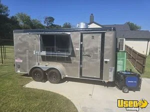Fully Equipped 2024 16' Food Concession Trailer Mobile Kitchen with Fire Suppression for Sale in Texas!