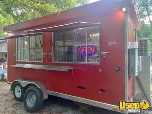 2021 7' x 16' Kitchen Food Concession Trailer with Pro-Fire Suppression for Sale in Texas!