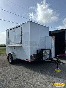 NEW - 2024 7' x 10' Compact Kitchen Food Concession Trailer Mobile Food Unit for Sale in Texas!