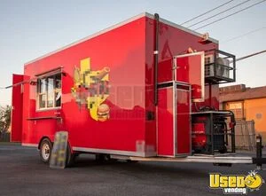 Well Equipped - 2024 8' x 18' Kitchen Food Concession Trailer with Fire Suppression for Sale in Texas!
