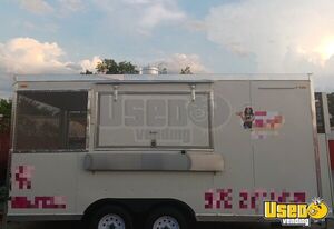 2022 - 8.5' x 16' Food Trailer with Porch | Empty Concession Trailer for Sale in Texas!