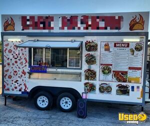 Loaded 2024 8' x 16' Kitchen Food Concession Trailer with Pro-Fire System for Sale in Texas!