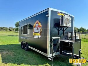 Like New 2023 - 8' x 18' Kitchen Food Concession Trailer with Pro-Fire Suppression for Sale in Texas!