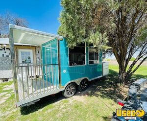NEW - 2021 6' x 13' Kitchen Food Concession Trailer with Porch for Sale in Texas!