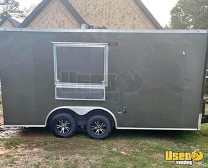Well Equipped - 2021 - 8.5' x 16' Kitchen Food Concession Trailer for Sale in Texas!