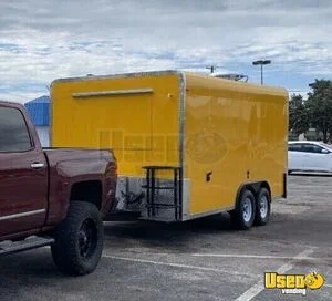 2018 8' x 16'  Kitchen Food Concession Trailer with Fire Suppression System for Sale in Texas!