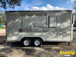 2022 8' x 16' Kitchen Food Trailer with Fire Suppression System | Concession Trailer for Sale in Texas!