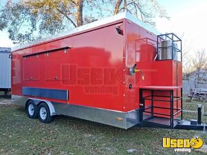 2025 8' x 18' Food Kitchen Concession Trailer Mobile Vending Unit for Sale in Texas!