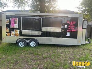 Lightly Used 2021 - 8.5' x 20' Mobile Kitchen Food Concession Trailer for Sale in Texas!