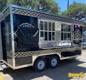 Like-New 2022 - 8.5' x 16' Permitted and Licensed Kitchen Food Concession Trailer for Sale in Texas!
