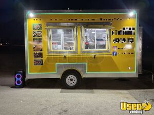 2025 8' x 14' Kitchen Food Concession Trailer with Pro-Fire System for Sale in Texas!