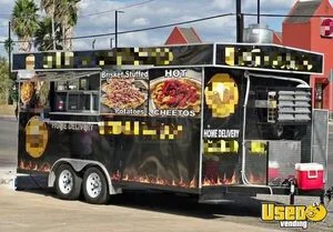2024 8' x 16' Kitchen Food Concession Trailer with Fire Suppression System for Sale in Texas!