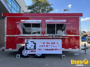 Brand New 2022 - 8' x 16' Commercial Food Concession Trailer | Mobile Food Unit for Sale in Texas!