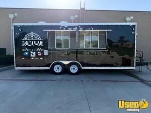 Loaded 2024 22'  Kitchen Food Concession Trailer with Pro-Fire System for Sale in Texas!