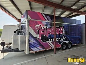 2019 8.5' x 24' Food Kitchen Concession Trailer Mobile Vending Unit w/ Pro Fire System for Sale in Texas!