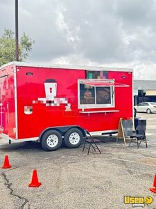 Well Equipped - 2024 8' x 16' Kitchen Food Concession Trailer with Fire Suppression System for Sale in Texas!