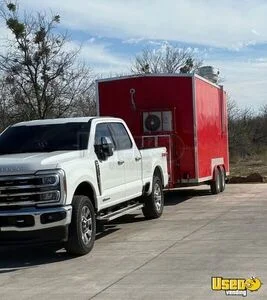 2024 Kitchen Food Concession Trailer with Fire Suppression System for Sale in Texas!