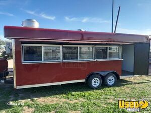 Like New - 2024 8' x 20' Kitchen Food Trailer with Storage Area Concession Trailer for Sale in Texas!