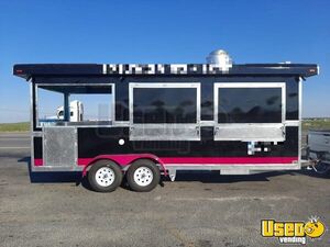 2020 7' x 14' Kitchen Food Concession Trailer with Fire Suppression + 6' Porch for Sale in Texas!