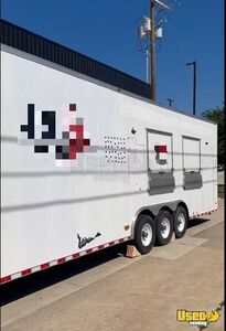 Well Equipped - 32' Kitchen Food Trailer with Fire Suppression System for Sale in Texas!