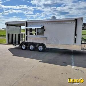 2023 - 8' x 20' Kitchen Food Concession Trailer with 6' Open Porch for Sale in Texas!