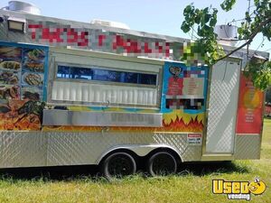 Ready to Go 2021 8' x 18' Food Concession Trailer Mobile Kitchen Vending Unit for Sale in Texas!