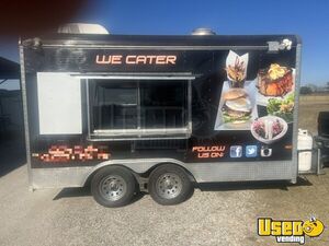 2016 8.5' x 14' Cargo Craft Kitchen Food Concession Trailer with Fire Suppression for Sale in Texas!