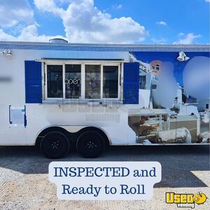 Turn Key - 2022 8' x 20'  Kitchen Food Trailer with Fire Suppression System for Sale in Texas!