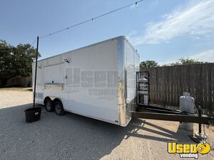 NEW - 2024 20' Kitchen Food Trailer with Fire Suppression System | Concession Trailer for Sale in Texas!
