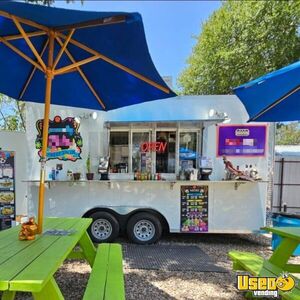 Fully Equipped 2022 - 7' x 16'  Kitchen Food Trailer | Food Concession Trailer for Sale in Texas!