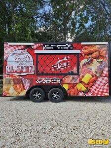 2021 8' x 16' Kitchen Food Trailer with Fire Suppression System | Concession Trailer for Sale in Texas!